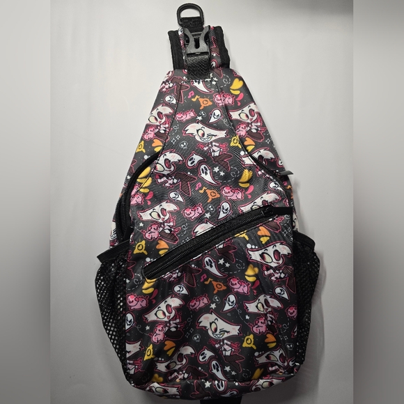 Angel Dust Hazbin Hotel Bookbag - Sling Backpack - New - Crossbody - Picture 1 of 6